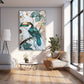 Turkuaz Tukanlar cam tablo — farklı açıdan görünüm