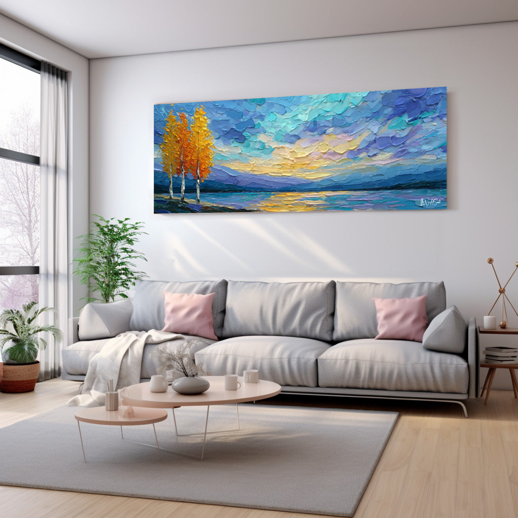 Turuncu Ağaç Ve Gökyüzü