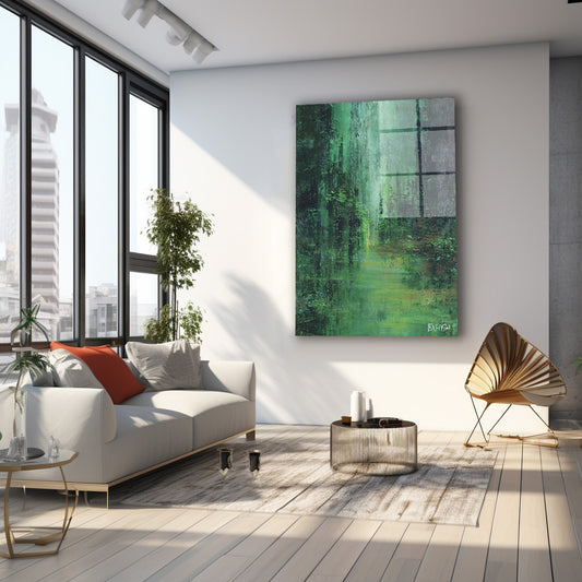 Var Oluş cam tablo — farklı açıdan görünüm