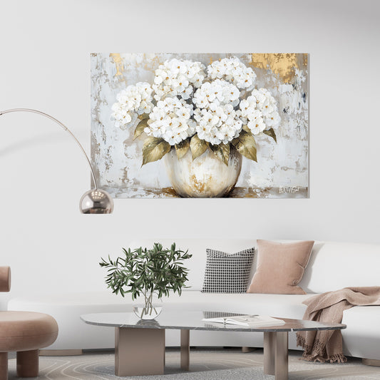 Vazoda Beyaz Ortanca