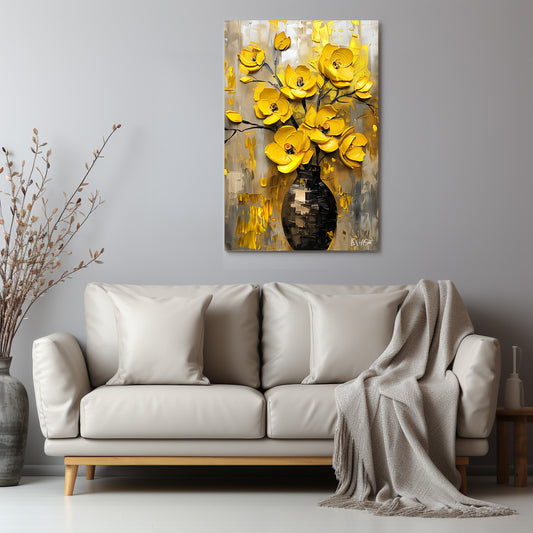 Vazoda Sarı Çiçekler