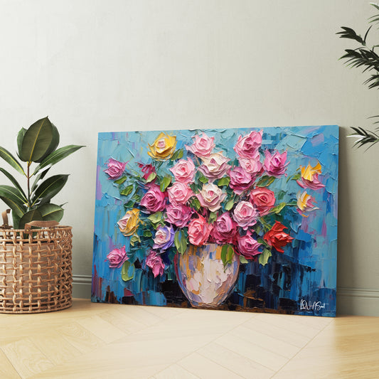 Vazodaki Pembe Güller