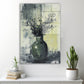 Yağ Yeşili cam tablo — duvarda dekorasyon görünümü