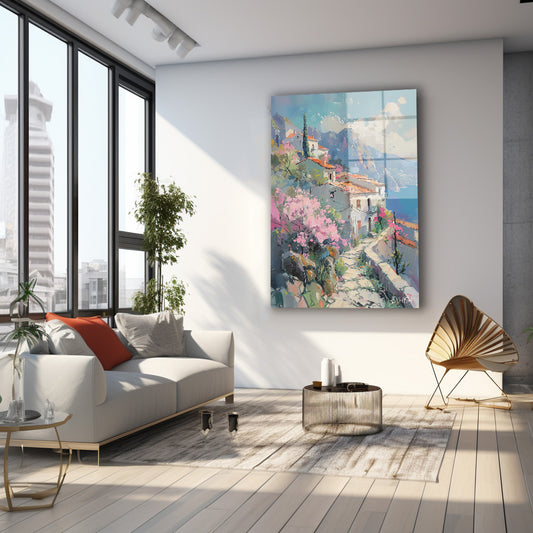 Yamaç Köyü cam tablo — farklı açıdan görünüm