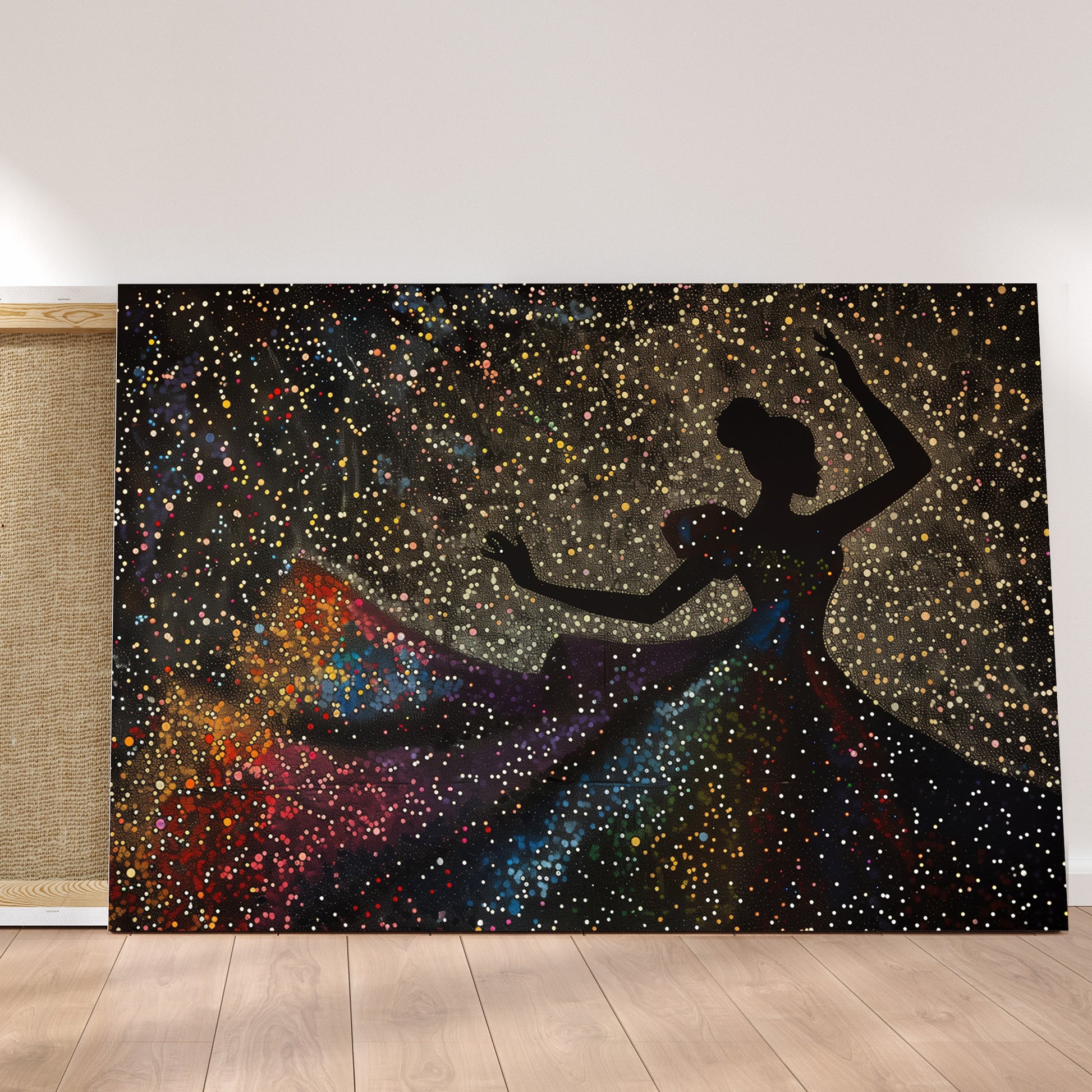 Yıldızlı Dansçı kanvas tablo — duvarda dekorasyon görünümü