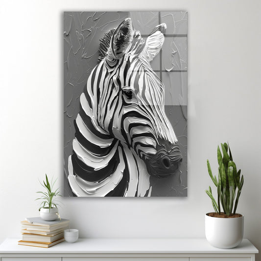Zebra 2 cam tablo — duvarda dekorasyon görünümü