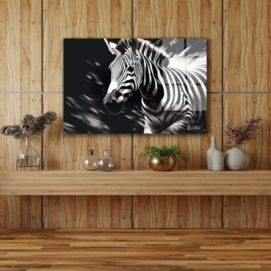 Zebra cam tablo — iç mekân uygulama örneği